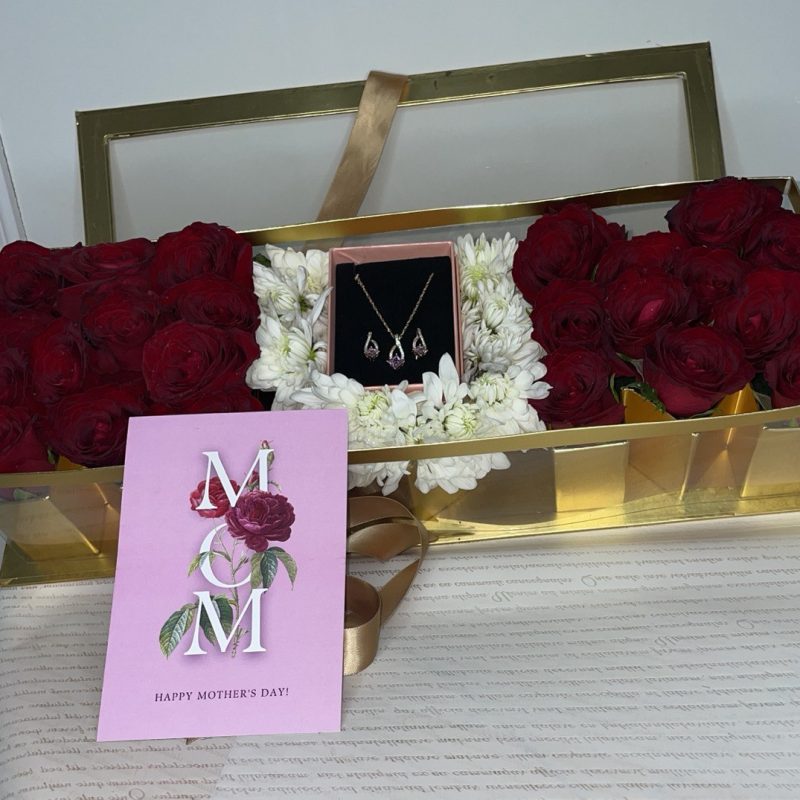 Mother’s Day Gift Box (Gift box , comes with Jewelry and Card)